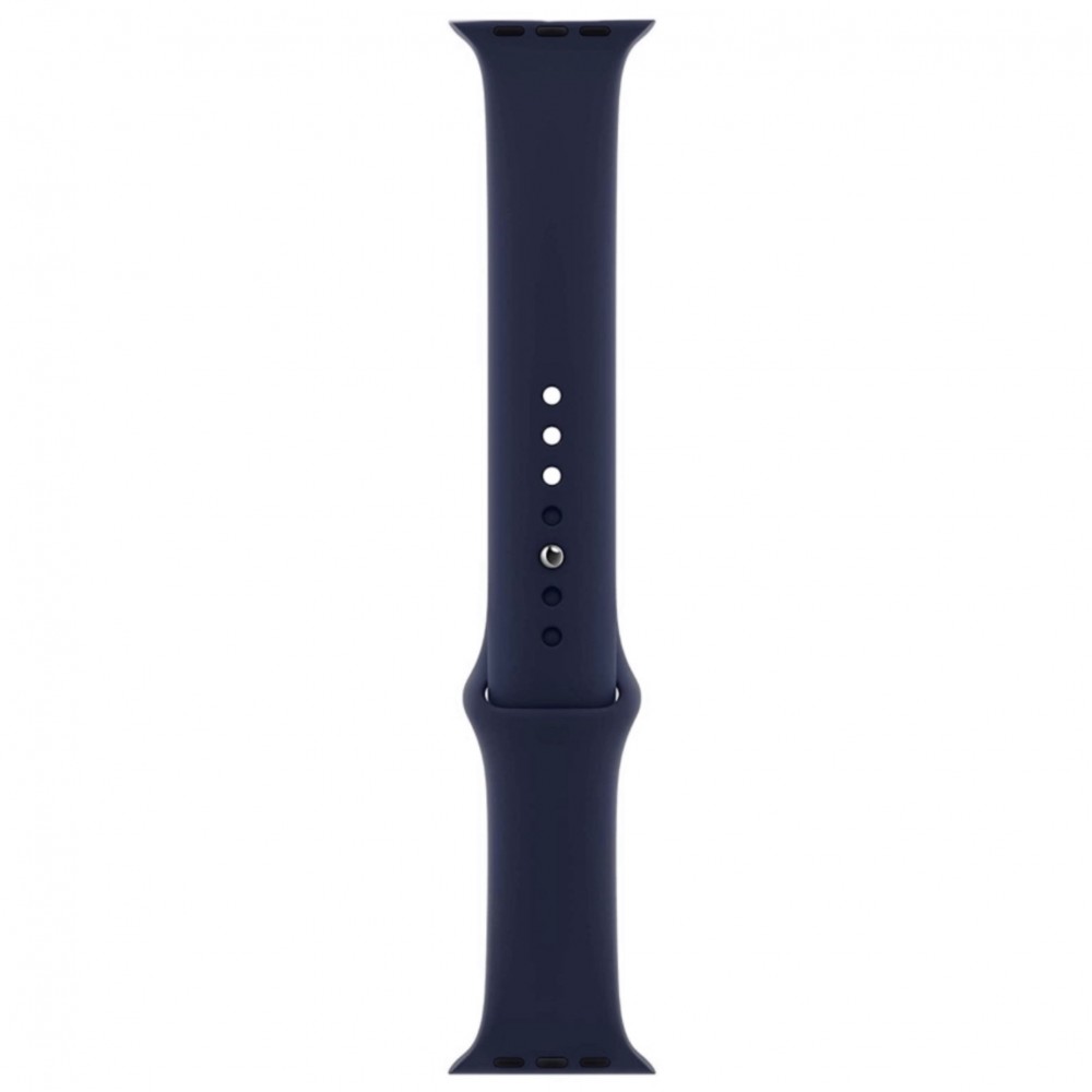 THD szilikon szíj Apple Watch 45 mm-es 7-es és 8-as sorozathoz, M/L méret, mélykék szín