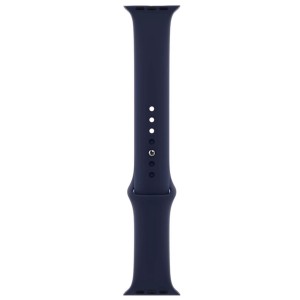 THD szilikon szíj Apple Watch 45 mm-es 7-es és 8-as sorozathoz, M/L méret, mélykék szín